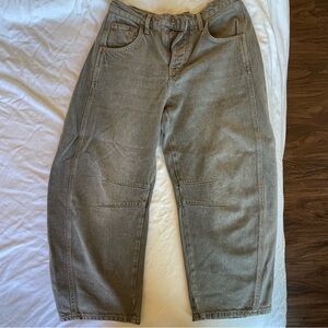 Free People Barrel Jeans